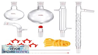 VEVOR Lab Distillation Kit 33 Boro Lab Glassware Distillation Kit with 24 Review [upl. by Ackler]