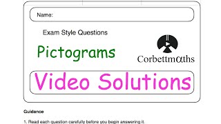 Pictograms Answers  Corbettmaths [upl. by Ettecul714]