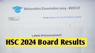 HSC 2024 Board Result Official date Class 12th Maharashtra board [upl. by Garber]