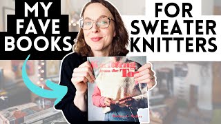 4 MUSTHAVE Books for Sweater Knitters 📚 knittingpodcast [upl. by Nwahsem48]