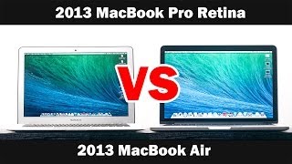 2013 MacBook Pro 13quot Vs 2013 MacBook Air 13quot [upl. by Annaik971]