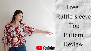 Free Rufflesleeve Top Pattern Review  Peppermint Magazine Patterns [upl. by Valentina]