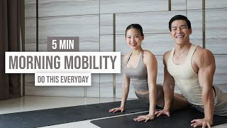 5 นาที MOBILITY WARM UP ฝึกการเคลื่อนไหวข้อต่อ เพิ่มความยืดหยุ่นทั่วร่าง ทำได้ทุกวัน [upl. by Avah]