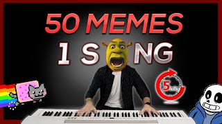 50 MEMES in 1 SONG in 5 minutes [upl. by Cathi]