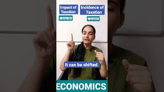 IMPACT OF TAXATION AND INCIDENCE OF TAXATION  1 MINUTE ECONOMICS  BY BHARTI RUPANI [upl. by Francesca]