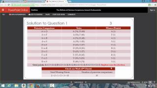 The Mathematics of Elections  Part 5 The Method of Pairwise Comparisons [upl. by Ensign529]