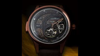 Video E Circuit Bronze edition  Hybrid mechanical watch [upl. by Giuseppe]