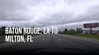 Road Trip  Baton Rouge LA to Milton FL  4K Driving [upl. by Aniela]