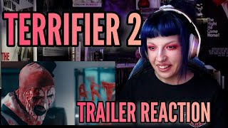 TERRIFIER 2 2022 TRAILER REACTION [upl. by Lucho]