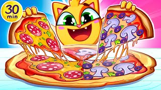 Pizza Song🍕😍  Funny Kids Songs 😻🐨🐰🦁 And Nursery Rhymes by Baby Zoo [upl. by Bevon]