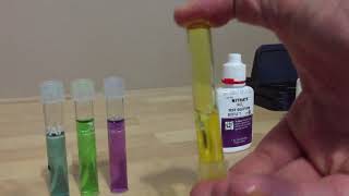 Using the API Freshwater Master Test Kit to test PH Ammonia Nitrites and Nitrates in your fish tank [upl. by Bahr]