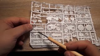 Recasting a Tau Broadside part 2 Opening the Mold and Casting w Liquid Plastic Warhammer 40k [upl. by Ellekcim]