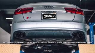 Audi S6 Milltek NonResonated Exhaust HPipe vs APR XPipe [upl. by Meerak906]