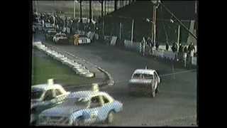 Vintage 80s Saloon stockcar action from Newtongrange [upl. by Hairim]