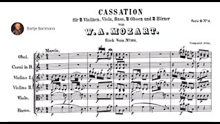 Mozart  Cassation No 2 in Bflat major K9963a 1769 [upl. by Ahsian]