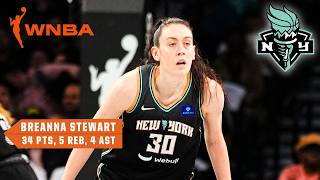 STEWIE WENT OFF 😤 Breanna Stewarts GAMEHIGH 34 PTS led Liberty to Game 1 win  WNBA on ESPN [upl. by Ibbie]