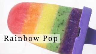 How to Make Rainbow Popsicle Fruit Ice Pop DIY Rainbow Treats [upl. by Ferriter]