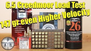 65 Creedmoor  Trying for higher velocities with Hornady 147 gr ELDM with Alliant Reloder 26 [upl. by Rimisac]