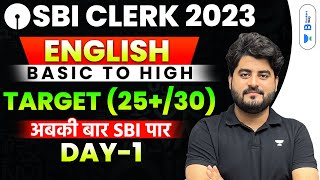 SBI Clerk Pre 2023  English 45 Days Crash  Day  1  Vishal [upl. by Bundy]