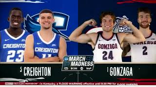 Gonzaga vs Creighton 03282021 NCAA Tournament Sweet 16 [upl. by Eastman]