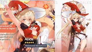 NEW UPDATE ALICE HEXENZIRKEL WITCH DETAILS PERSONALITY VOICELINES amp MORE  Genshin Impact [upl. by Mainis903]