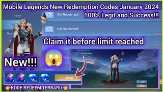 Mobile Legends Redeem Codes January 15 2024  Claim it MLBB Exclusive Diamond codes for You 💎 [upl. by Yrffoeg]