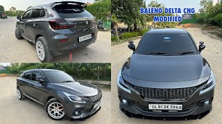 2023 Baleno delta cng modified  17 alloys for baleno  New baleno modified headlights  modified [upl. by Broddy287]