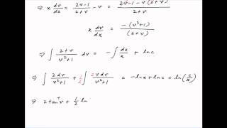 Solve the differential equation dydx  2y  x  2x  y [upl. by Haet]