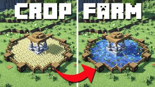 Minecraft  Aesthetic Redstone Crop Farm Tutorial How to Build [upl. by Krispin636]