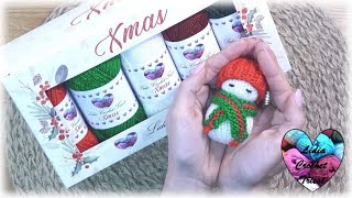 🎄Bonhomme de neige tricot🎄Snowman knit pattern crochet crochetlovers вязаниекрючком вязание [upl. by Hirsh949]