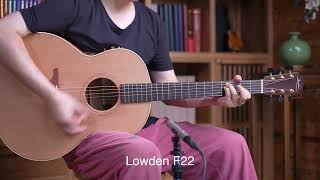 Lowden F22 vs o22 guitars review 吉他评测 [upl. by Kit]