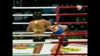 Combate Yidda Eslava vs Diana Sanchez  ATV 19052012 [upl. by Anemix]