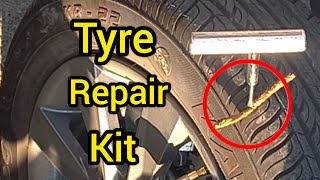 Tyre puncture Repair kit tutorial [upl. by Eniger]