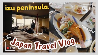 JAPAN TRAVEL VLOG 🍣 2Day TRIP from TOKYO to IZU PENINSULA ♨️ Akao Hotel  Best Ryokans in Japan [upl. by Micro998]