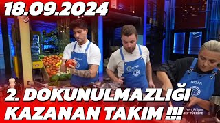 MasterChef 18 Eylül İkinci Dokunulmazlık Oyununu Kazanan Takım Belli Oldu  Yeni Bölüm Fragmanı [upl. by Lepley]