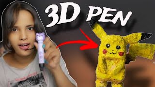 I made Pikachu with 3D Pen 😱 3dpenart [upl. by Burnside]