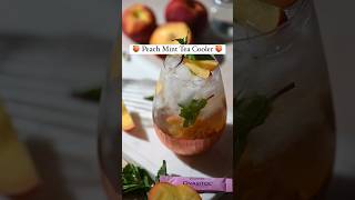 PCOS Friendly Mocktail Peach Mint Tea Cooler 🍹pcos [upl. by Kecaj]