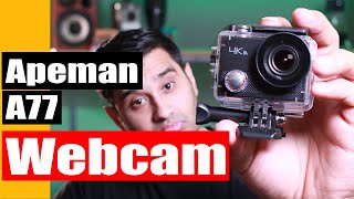 Apeman Action Camera as a webcam for streaming [upl. by Aynodal100]