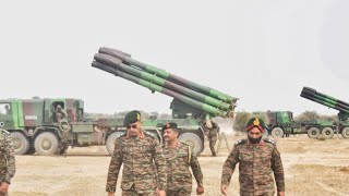 Slow Motion SMERCH Multi Barrel Rocket Launcher  Indian Army Regiment of Artillery [upl. by Tterrab692]