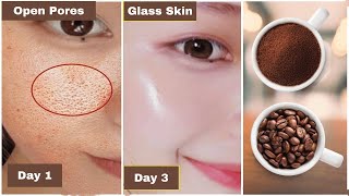 🌹How to Get Rid of Large OPEN PORES Permanently in just 3 days Get Glass skin [upl. by Idnal]