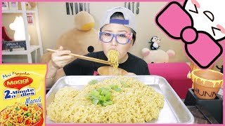 INDIAN MAGGI MASALA NOODLES  MUKBANG [upl. by Hanschen]