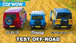 AMG G63 v Suzuki Jimny v Jeep Wrangler  Górski DRAG RACE i który jest najlepszy w OFFROAD [upl. by Dylan]