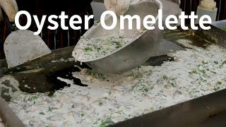 Oyster Omelette（Chaozhou food）廣東潮汕美食  蠔仔烙（蚵仔煎）  Cantonese street food [upl. by Inimod]