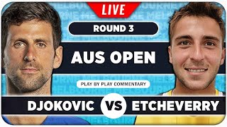 DJOKOVIC vs ETCHEVERRY • Australian Open 2024 • LIVE Tennis PlaybyPlay Stream [upl. by Sigvard699]