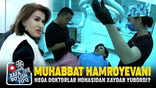 Yoryor korsatuvi boshlovchisi Muhabbat Hamroyevani nega doktorlar honasidan xaydab yubordi [upl. by Maxey]