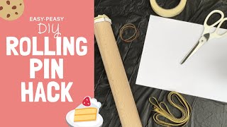 Easy Peasy DIY Rolling Pin Guide Hack [upl. by Aerbua]