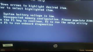 Unsupported memory configuration Please populate Dimm 1 ll Problem Solved [upl. by Archibold]