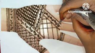 Very easy full hand mehendi design  front hand mehendi design simple  Mehendi designs 😱😲🥳 [upl. by Woolley58]