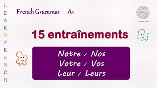 Questions des adjectifs possessifs pluriels  A1 La grammaire française [upl. by Eltotsira]