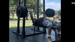 Randall Morris 500 lbs Bench Press PERFECT FORM… Use my signature rear exit MORRIS MOVEMENT MOUNT [upl. by Nevi]